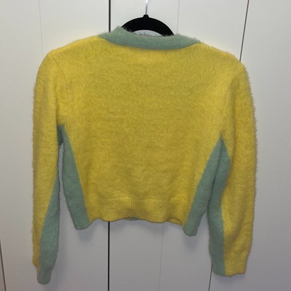 Yellow and Green Cardigan - Picture 2 of 2